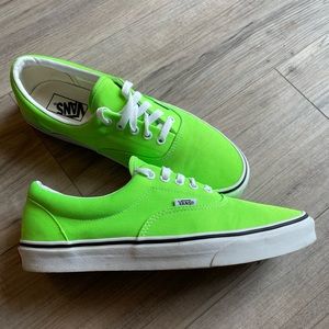 Vans off the Wall mens shoe lime green size 10.5 unisex